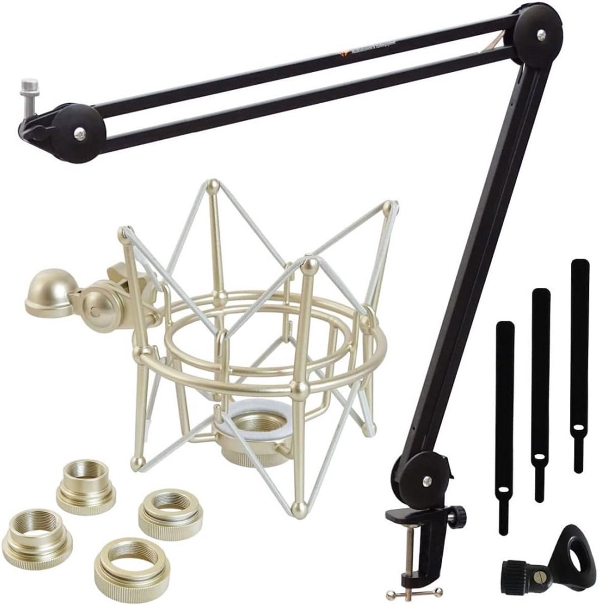Professionele Verstelbare Microfoonarm voor Desktop met Shock Mount
