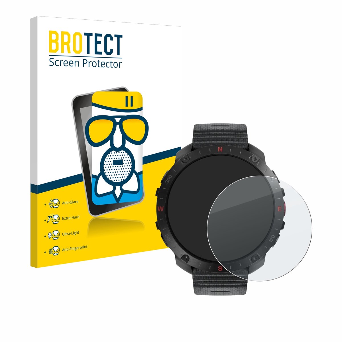BROTECT - Screenprotector voor Polar Grit X2 Pro - Folie Beschermfolie Beschermglas matte