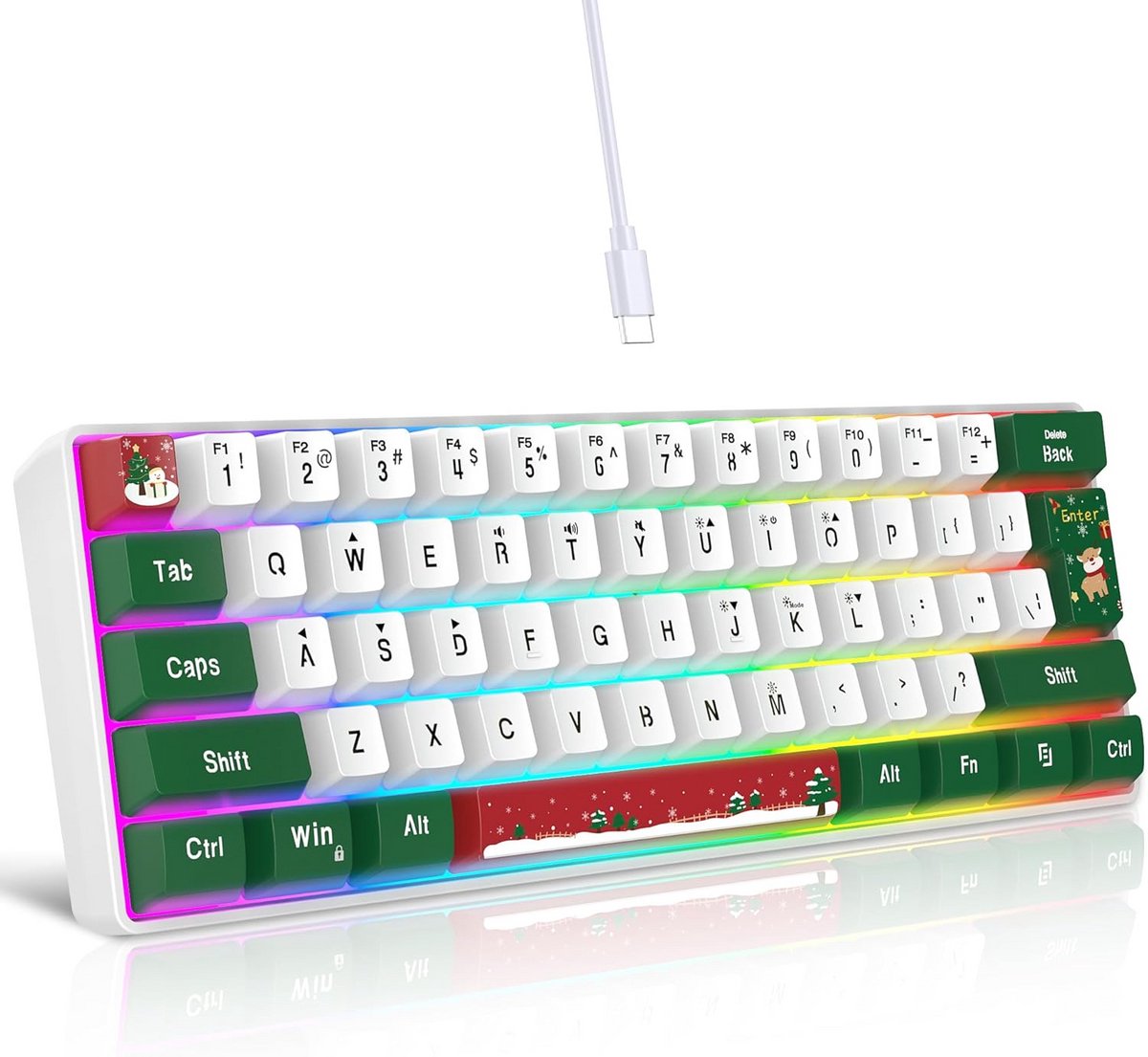 60% RGB Gaming Toetsenbord - Compact en Draagbaar