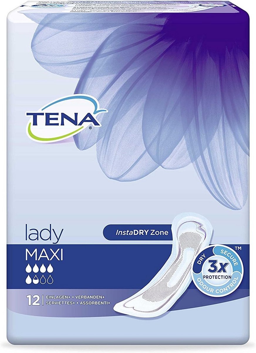 Inlegkruis voor vrouwen Maxi Absorptie 12 stuks