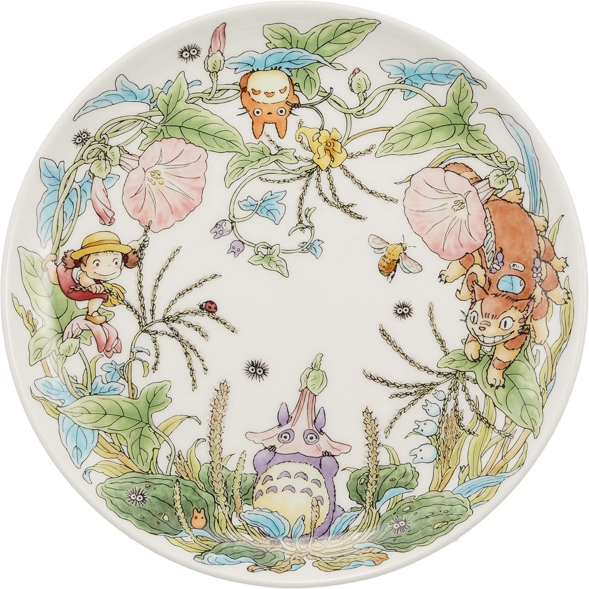 Grote Porseleinen Schotel met Totoro Afbeelding - 23cm Diameter