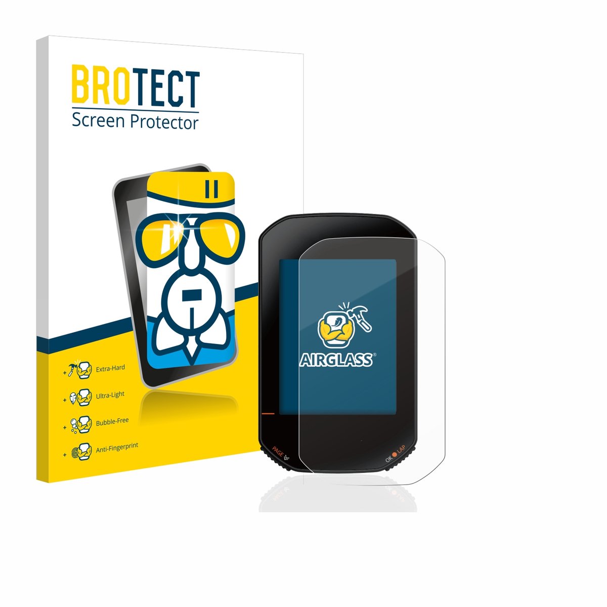 Screenprotector voor Bryton Rider 420 Beschermglas transparant