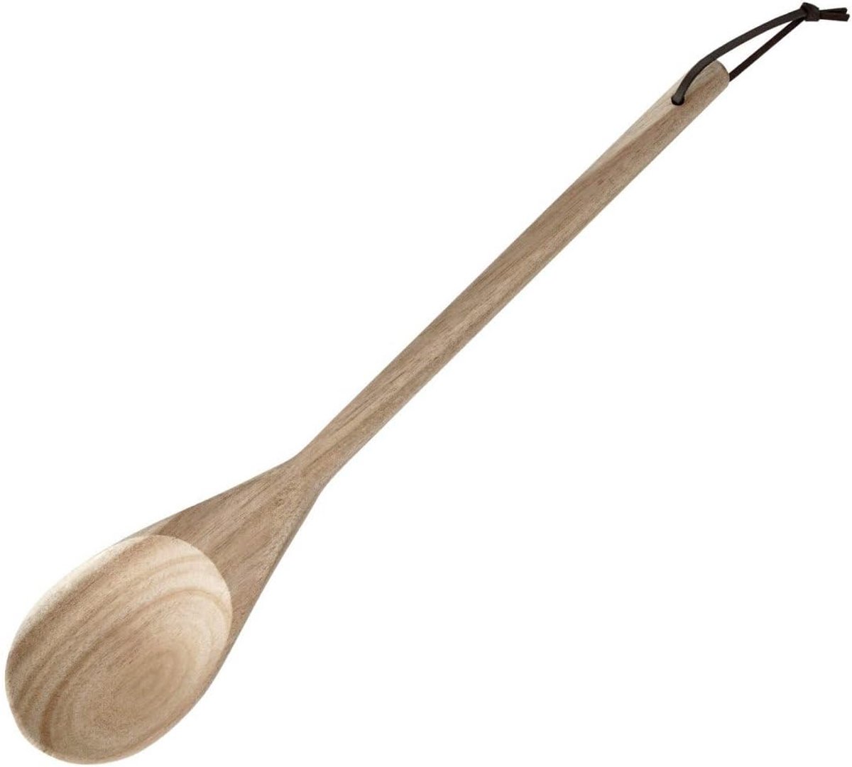 Functionele Houten Kooklepel van Acaciahout, 33 cm, Hittebestendig