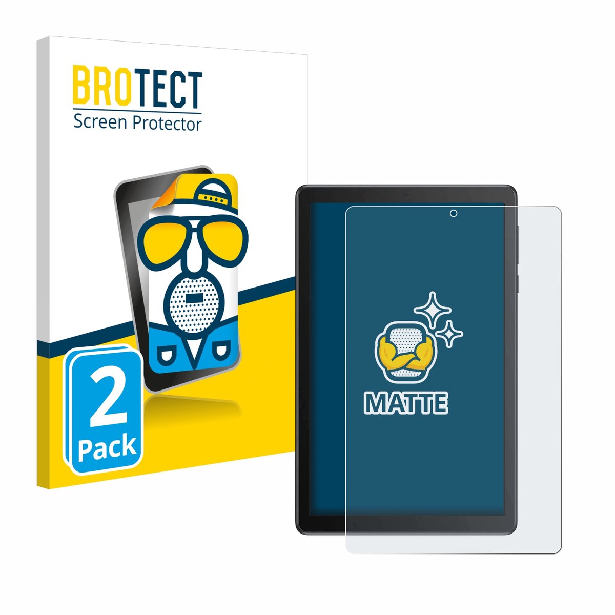 BROTECT - Screenprotector voor TCL Tab 8V - Folie Beschermfolie matte 2 Stuks
