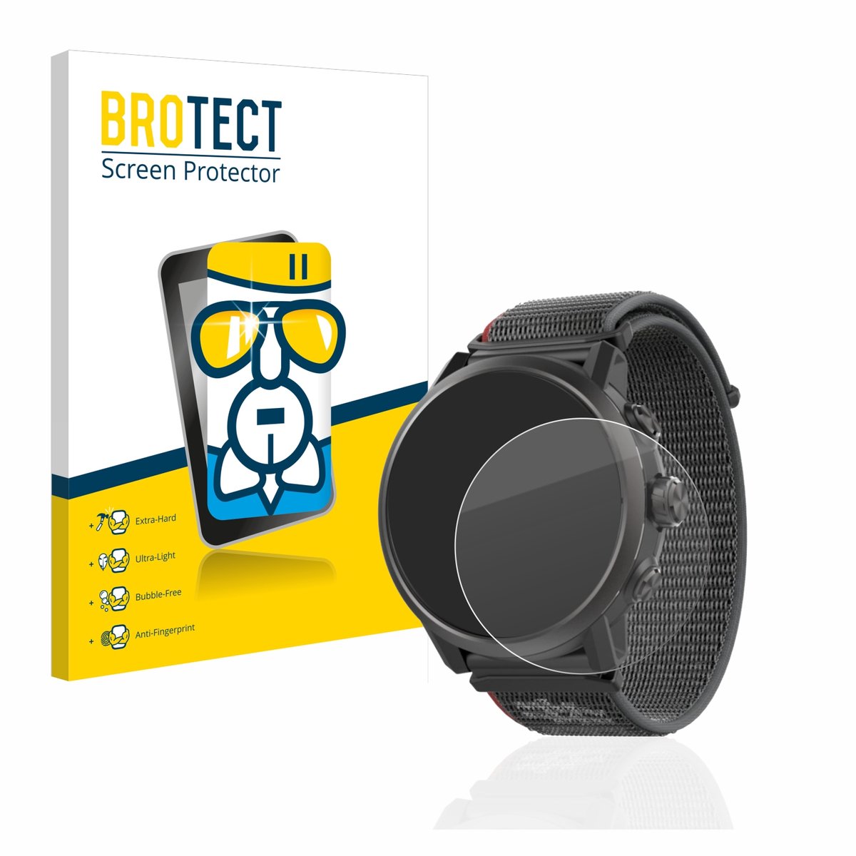 Screenprotector voor Coros Apex 2 Beschermglas transparant