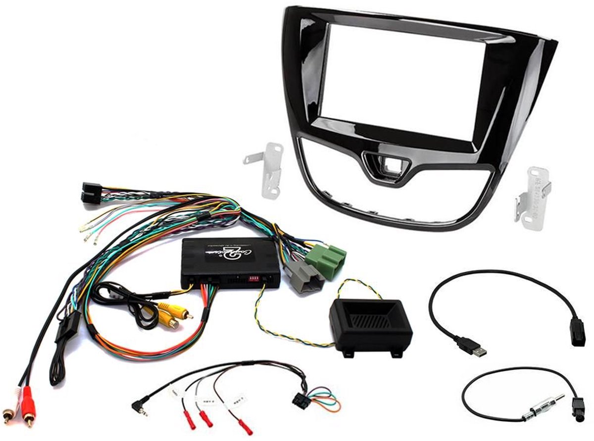 2DIN KIT Opel Karl + infodapter 2015 - Piano Black
