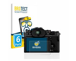 BROTECT - Screenprotector voor Fujifilm X-T5 - Folie Beschermfolie transparant 6 Stuks