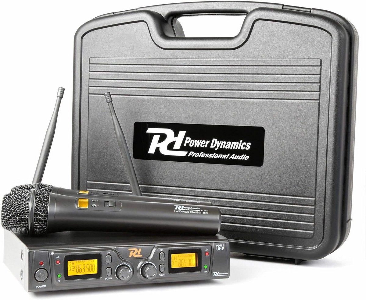 Professioneel Draadloos 2-Kanaals UHF Microfoonsysteem met 2 Handmicrofoons