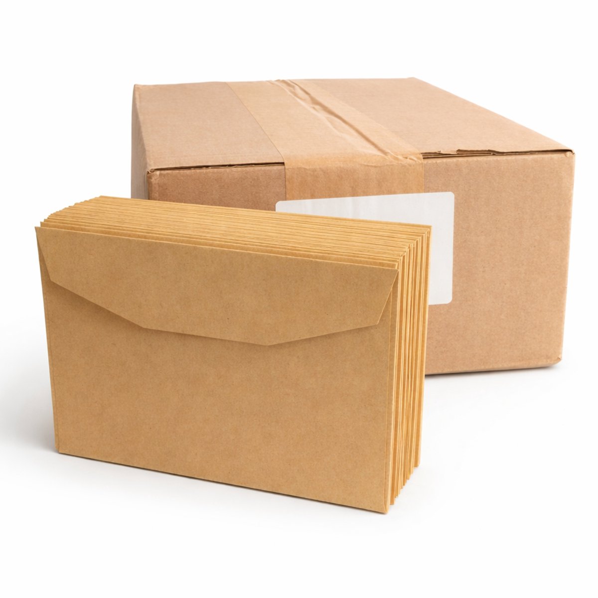 Manilla Kraft Enveloppen – C6 (114 x 162 mm) – 80 g/m² – 1000 stuks