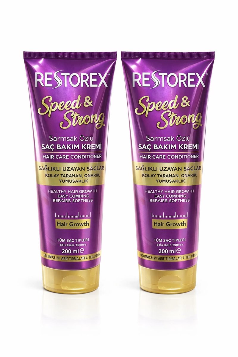 Restorex Speed & Strong Klimop Conditioner – Haarverzorging – 2 x 250 ml--Restorex Speed & Strong Ivy Hair Conditioner – Hair Care – 2 x 250 ml