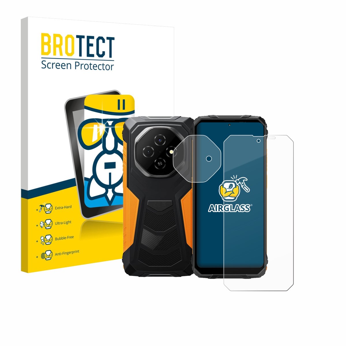 Screenprotector voor Blackview Fort 1 (Voor+Camera) Beschermglas transparant