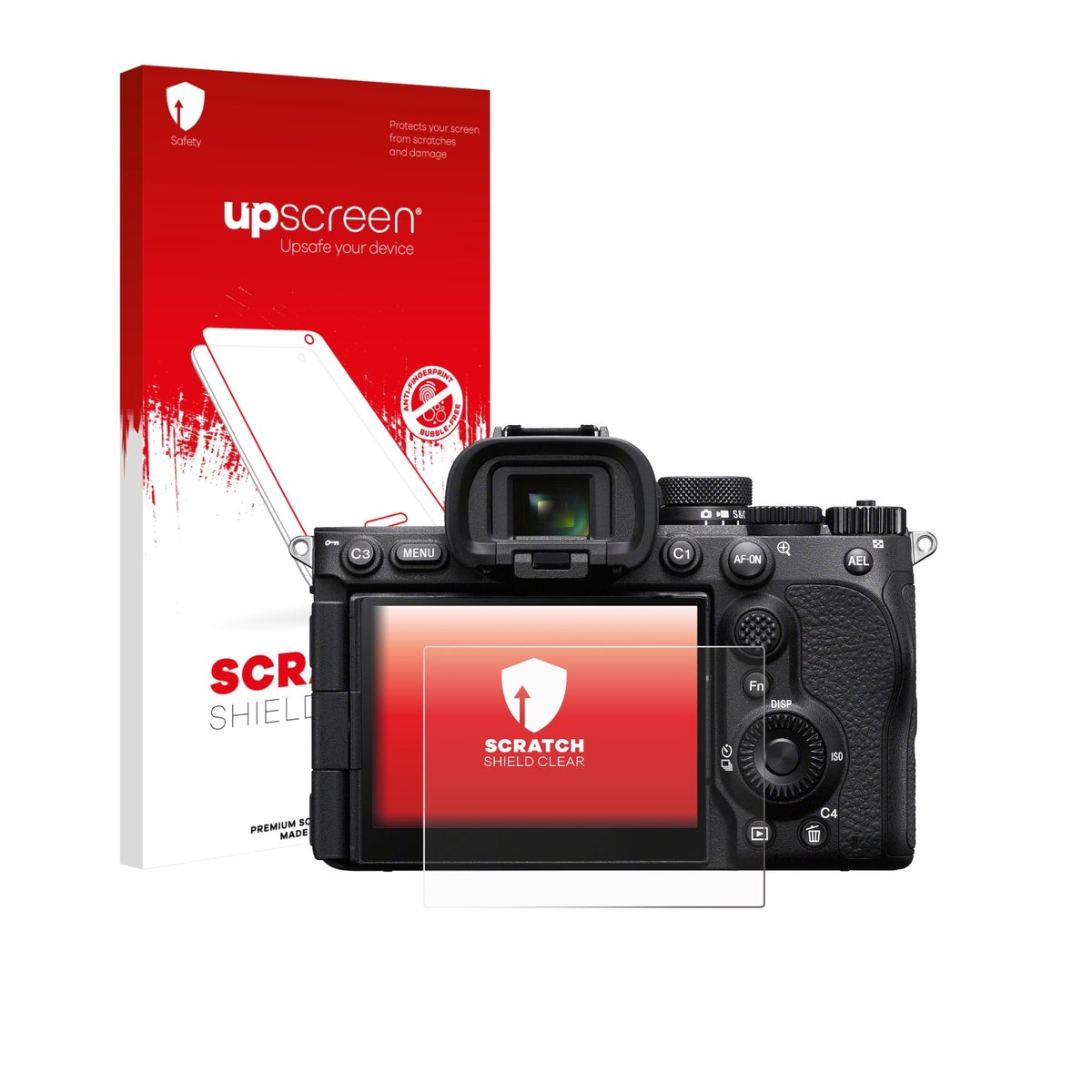 upscreen - Screenprotector voor Sony Alpha 7 V (ILCE-7M5) - Folie Beschermfolie transparant