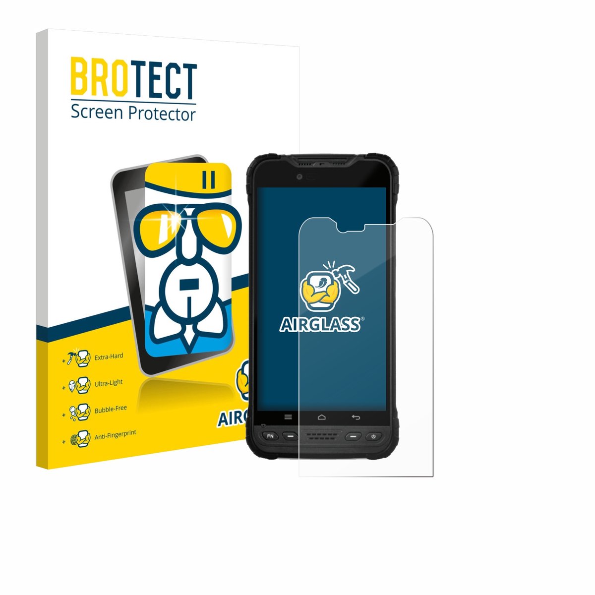 Screenprotector voor Zebra Xplore M60 Beschermglas transparant