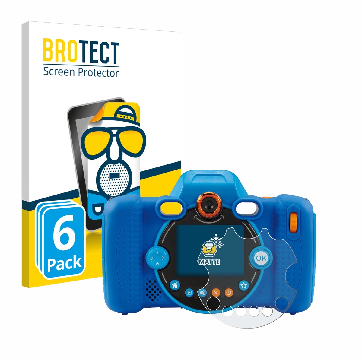 BROTECT - Screenprotector voor Vtech Kidizoom Duo FX - Folie Beschermfolie matte 6 Stuks