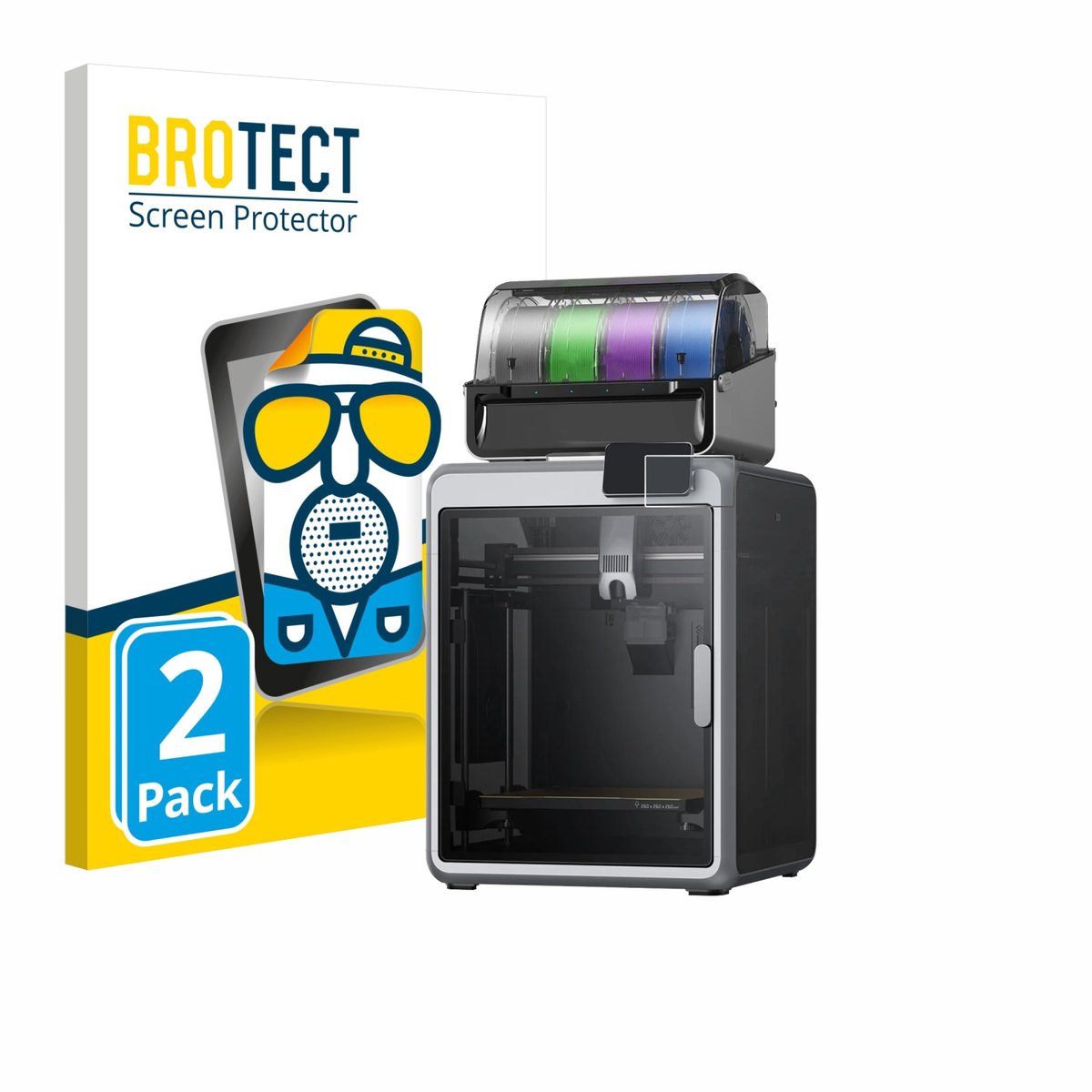 BROTECT - Screenprotector voor Creality K2 - Folie Beschermfolie matte 2 Stuks