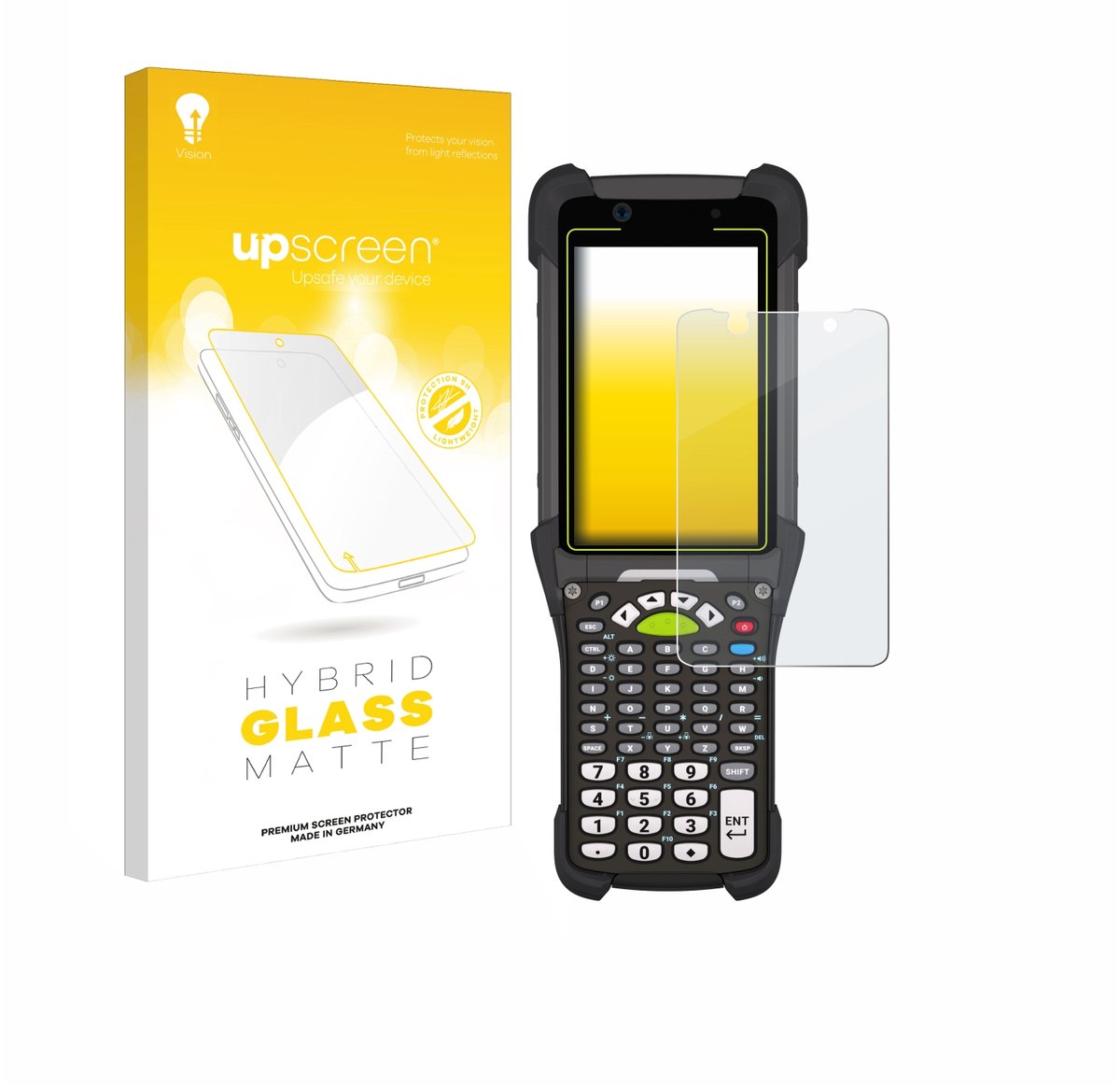 upscreen - Screenprotector voor Zebra MC9400 - Folie Beschermfolie Beschermglas matte