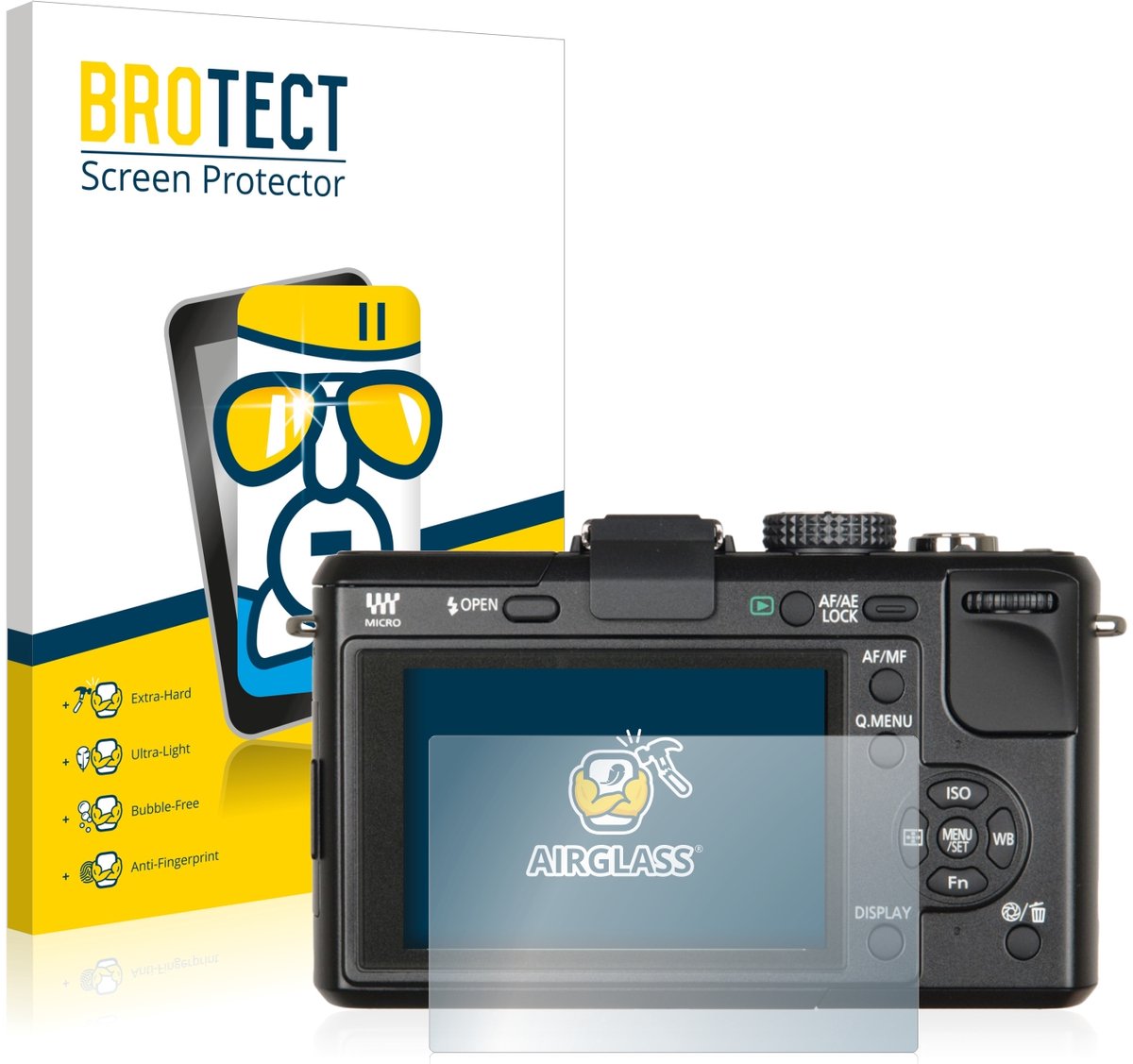Screenprotector voor Panasonic Lumix DMC-GF1 Beschermglas transparant