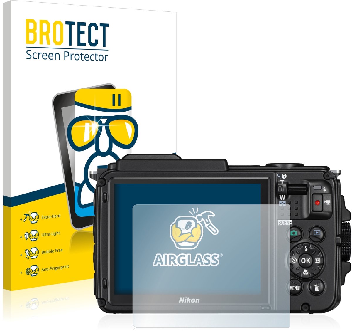 Screenprotector voor Nikon Coolpix AW130 Beschermglas transparant