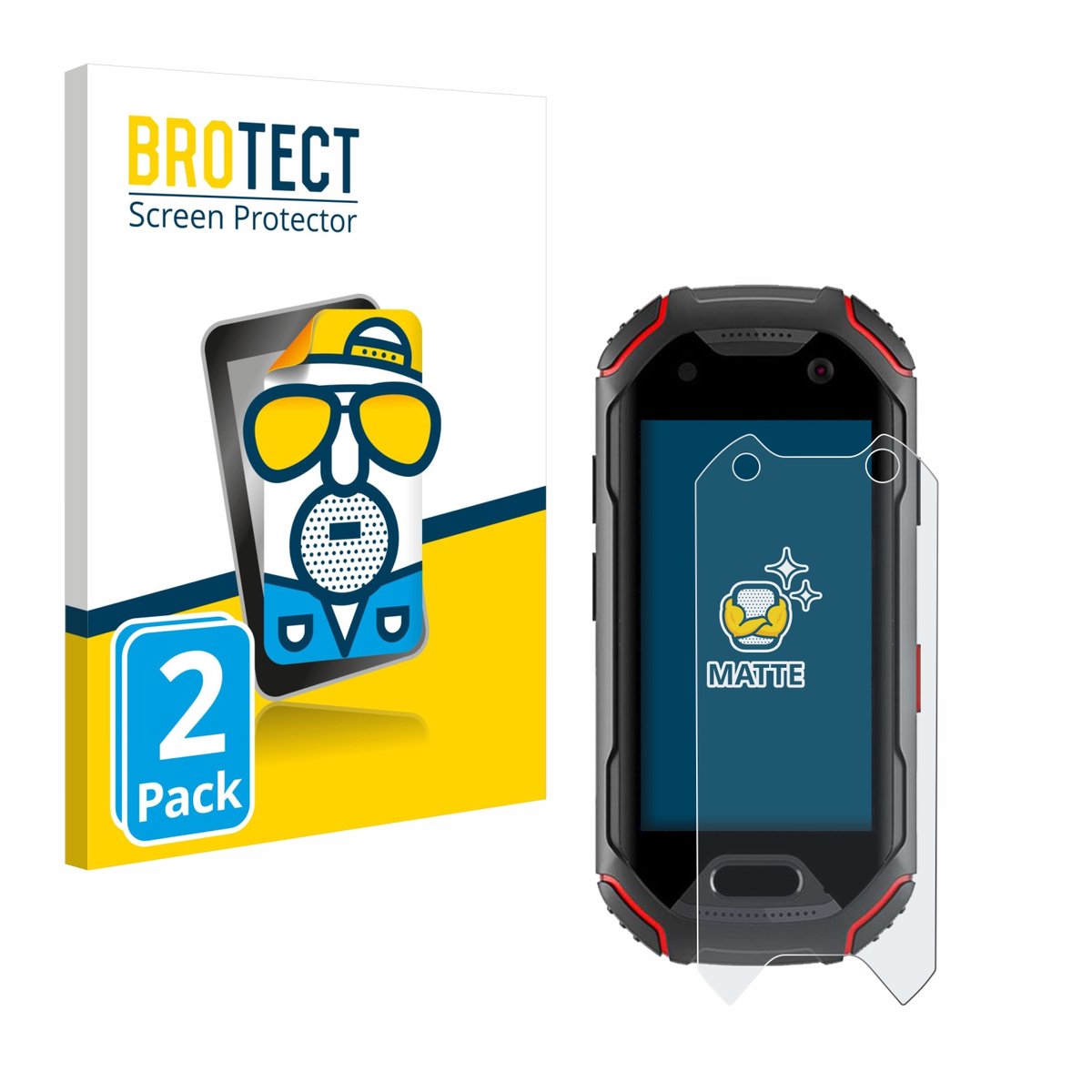 BROTECT - Screenprotector voor Unihertz Atom - Folie Beschermfolie matte 2 Stuks