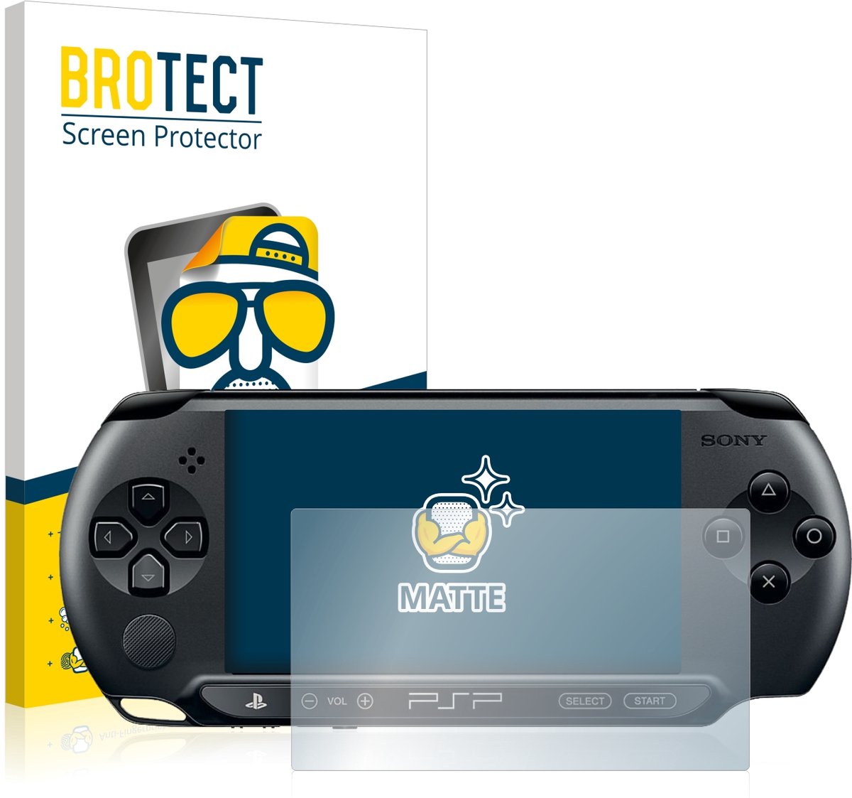 BROTECT - Screenprotector voor Sony PSP 2000 - Folie Beschermfolie matte 2 Stuks
