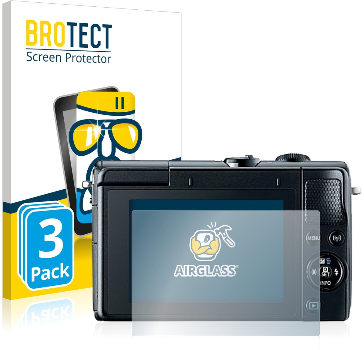 Screenprotector 3 Stuks voor Canon EOS M100 Beschermglas transparant
