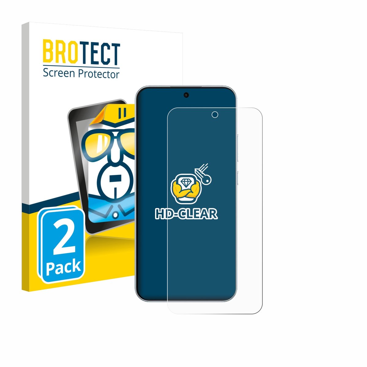 BROTECT - Screenprotector voor Oppo F31 Pro - Folie Beschermfolie transparant 2 Stuks