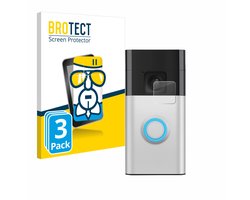Screenprotector 3 Stuks voor Ring Battery Video Doorbell Beschermglas transparant
