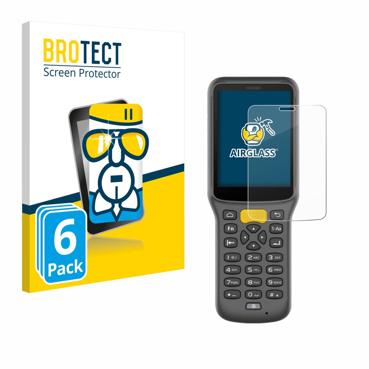 Screenprotector 6 Stuks voor Newland MT37 Baiji Beschermglas transparant
