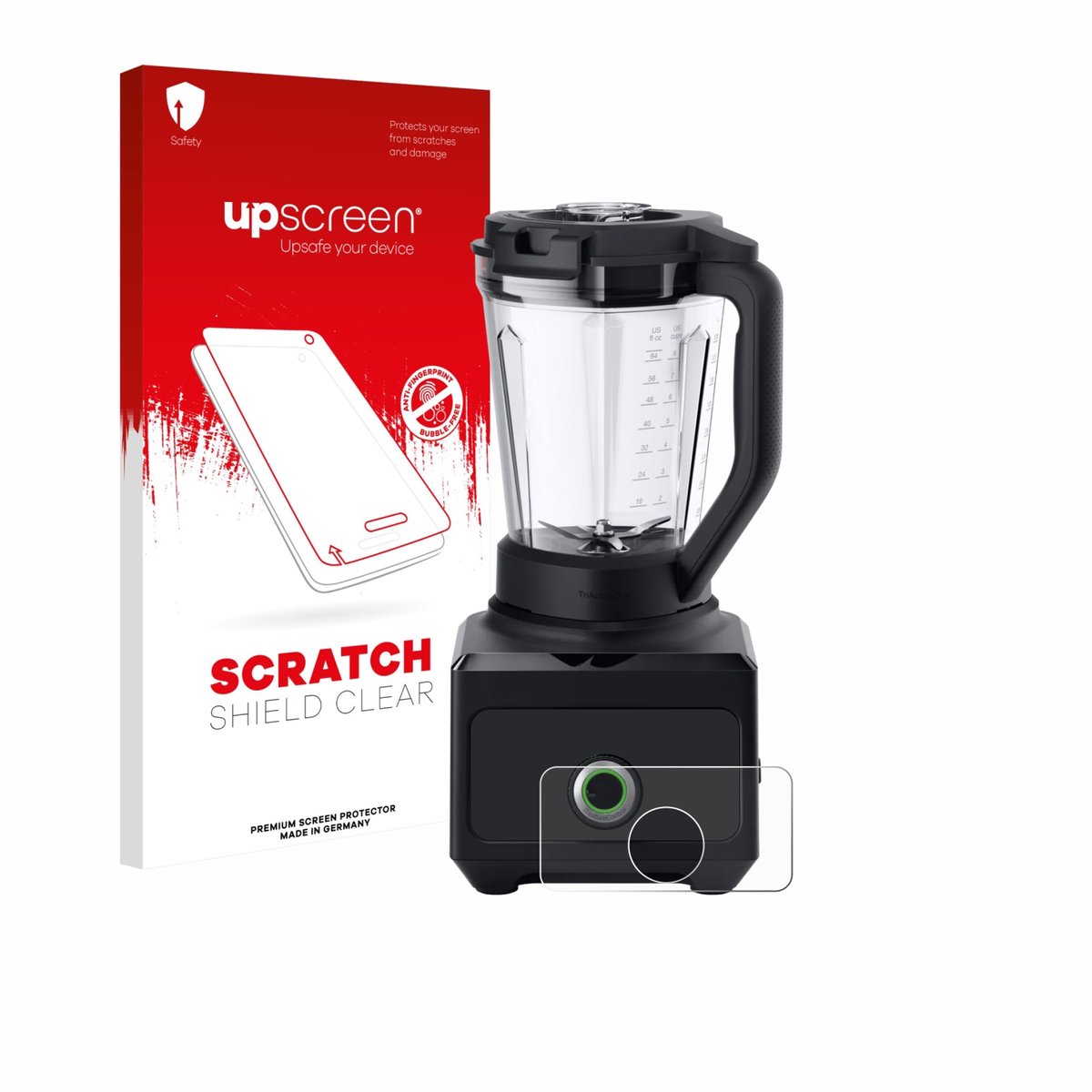 upscreen - Screenprotector voor Braun PowerBlend 9 - Folie Beschermfolie transparant