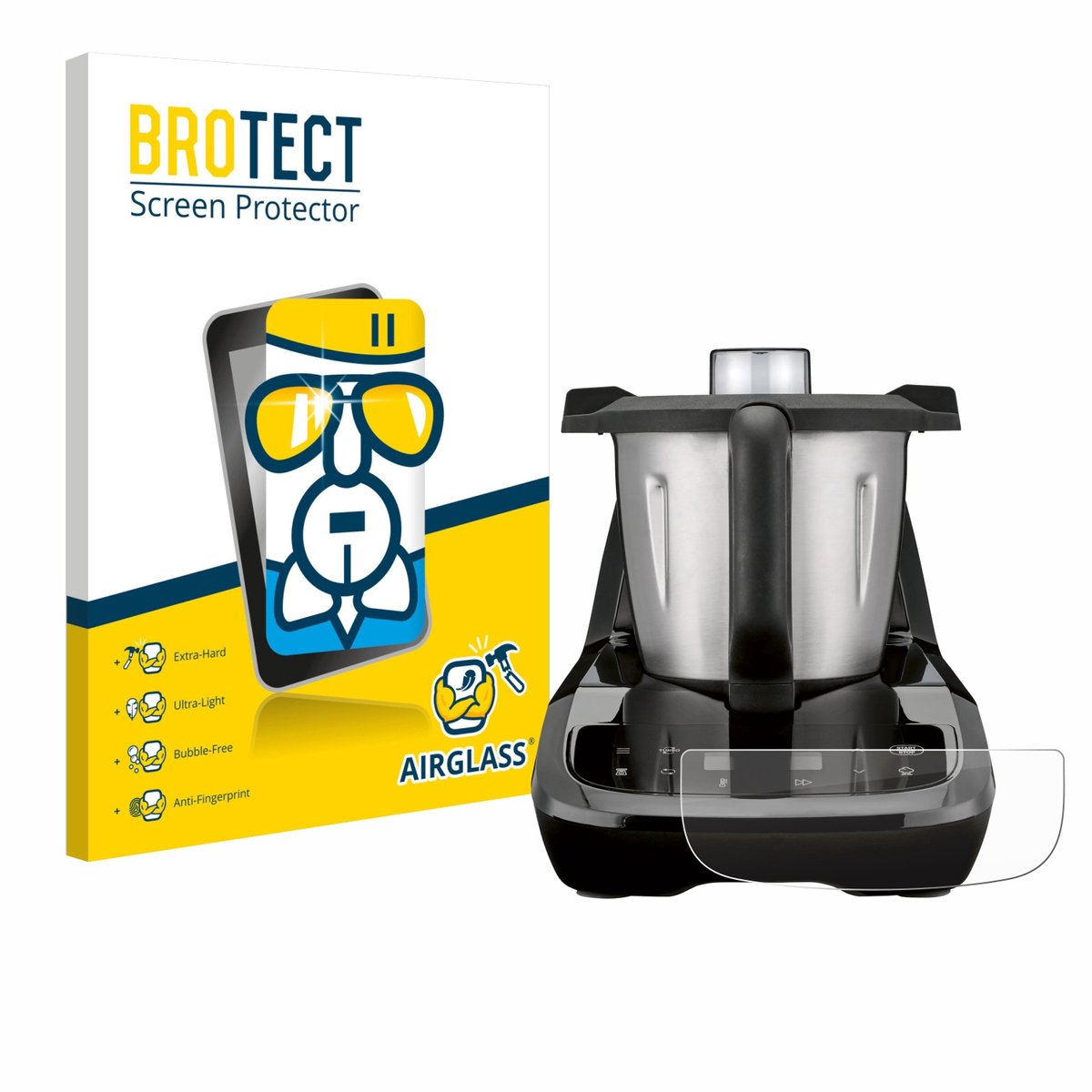 Screenprotector voor SilverCrest Monsieur Cuisine compact Beschermglas transparant