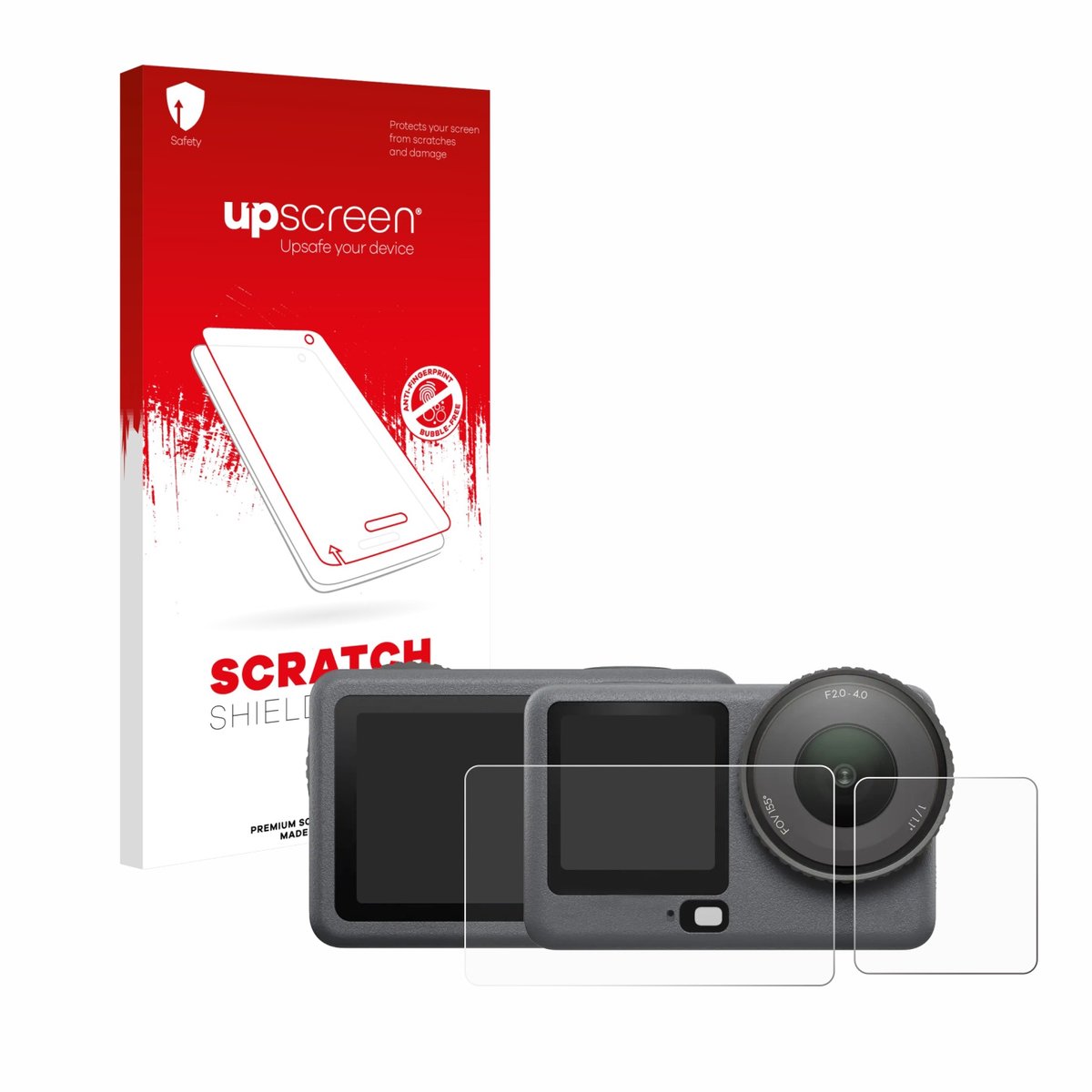 upscreen - Screenprotector voor DJI Osmo Action 6 - Folie Beschermfolie transparant