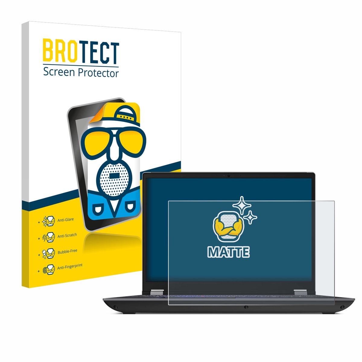 BROTECT - Screenprotector voor Lenovo ThinkPad P16 Gen 1 16" - Folie Beschermfolie matte