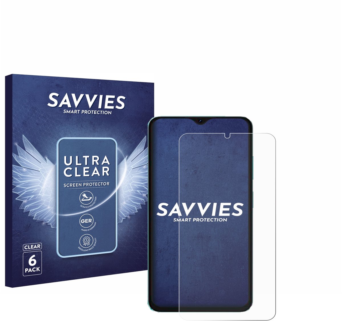 Savvies - Screenprotector voor Oscal C70 - Folie Beschermfolie transparant 6 Stuks