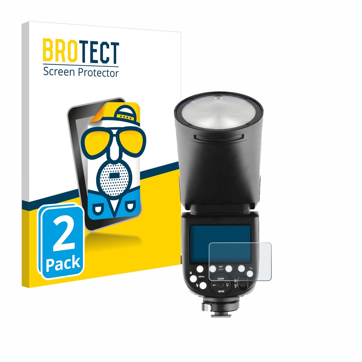 BROTECT - Screenprotector voor Godox V1 - Folie Beschermfolie matte 2 Stuks