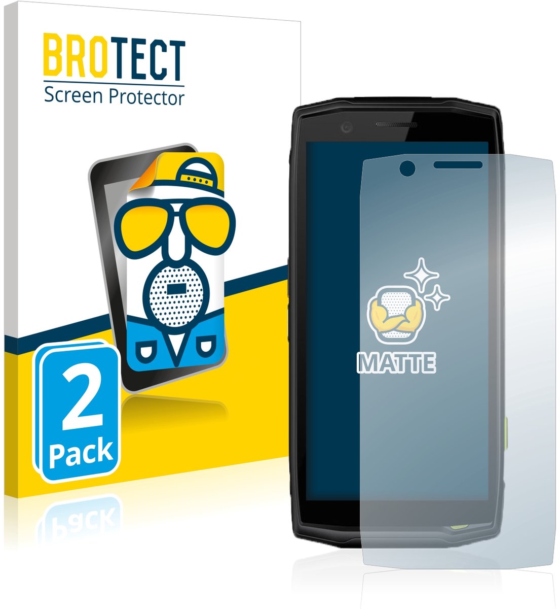 BROTECT - Screenprotector voor Crosscall Action-X5 - Folie Beschermfolie matte 2 Stuks