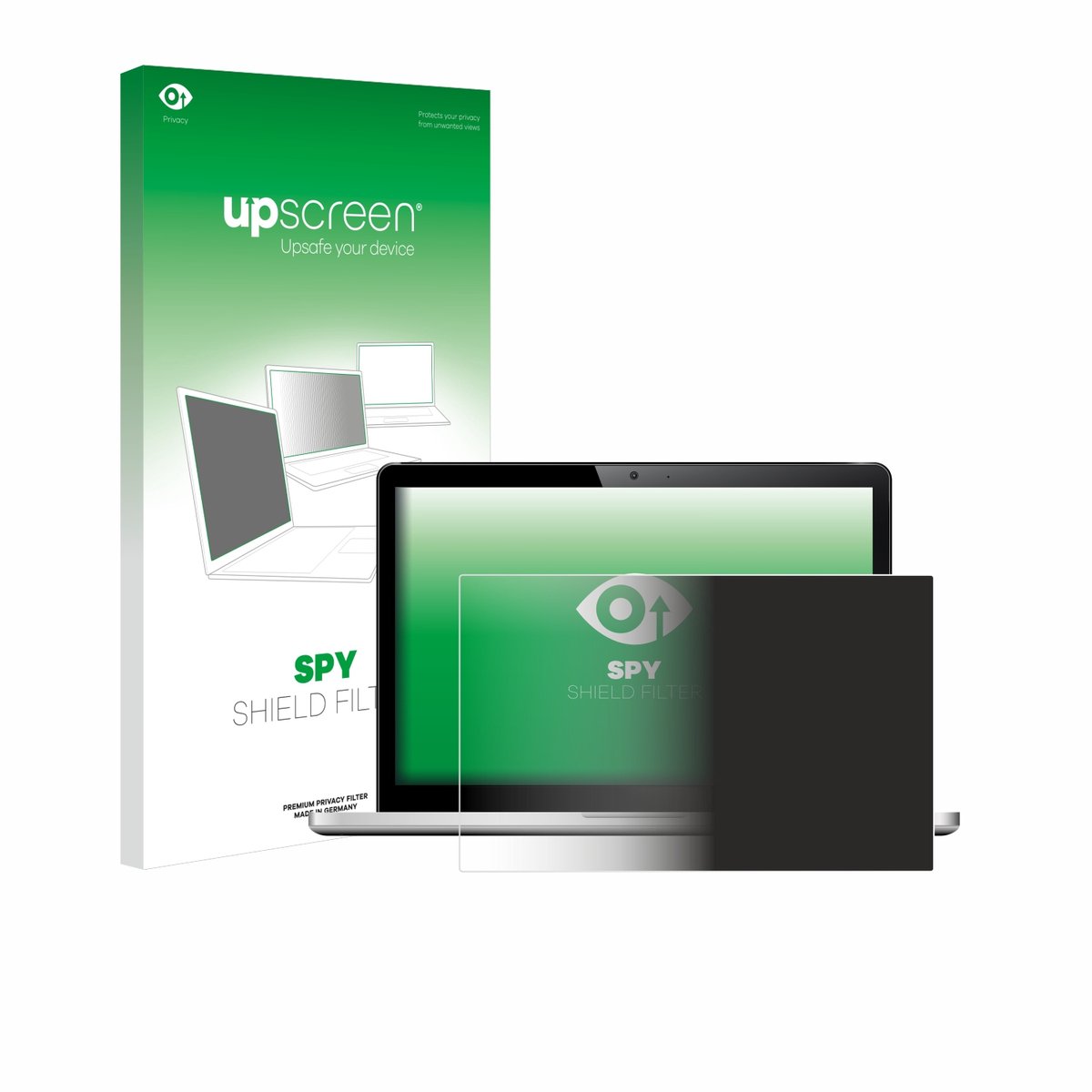 upscreen - privacyscherm voor Laptops mit 14 inch Schermen [310 mm x 175 mm, 16:9] - privacy filter screenfilter Blauwlichtfilter