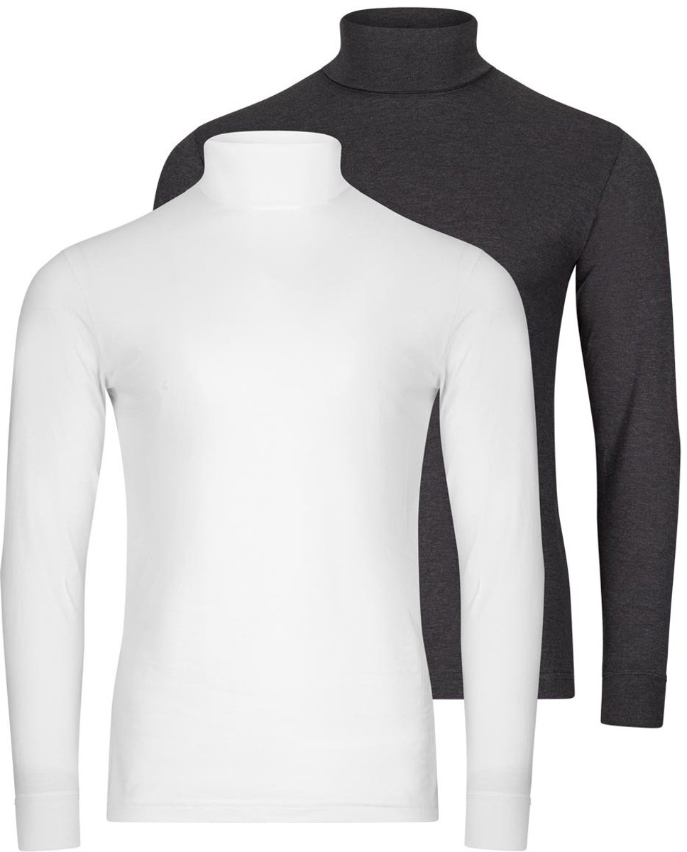 RAGMAN Heren shirt met rolkragen 2 pack Basic