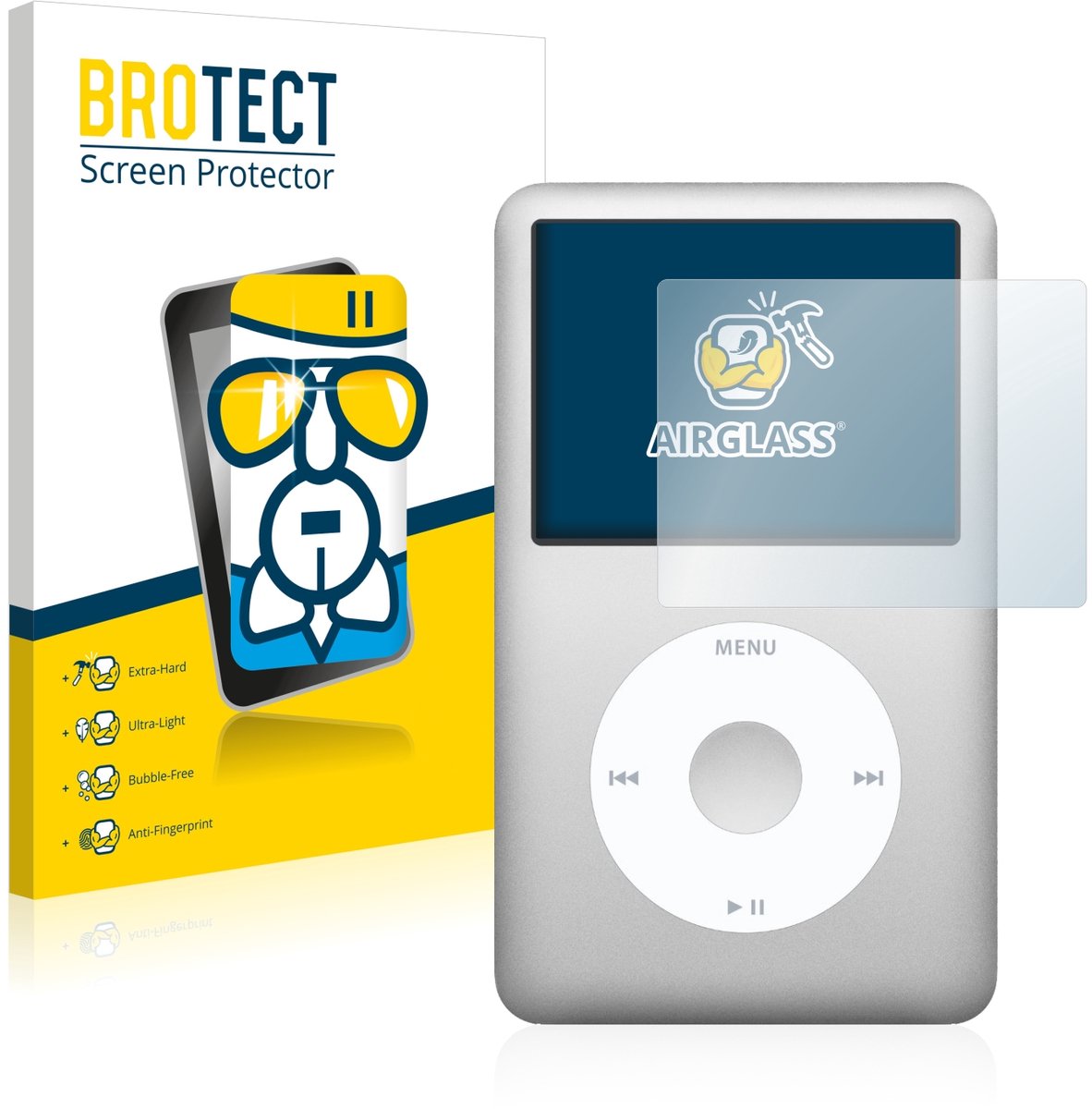 Screenprotector voor Apple iPod Classic (6. Gen.) Beschermglas transparant