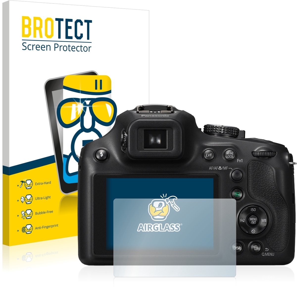 Screenprotector voor Panasonic Lumix DMC-FZ72 Beschermglas transparant