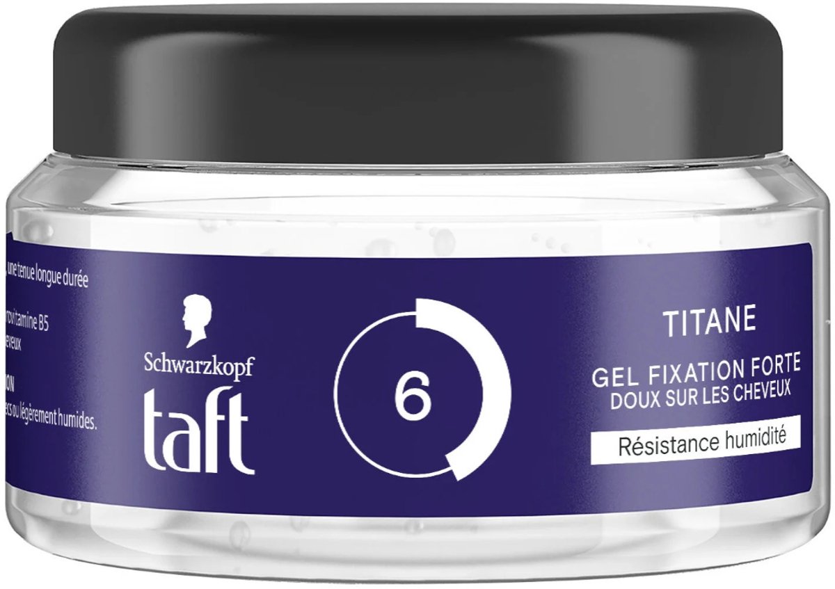 Taft Styling Gel 250ml Titane Hold 6