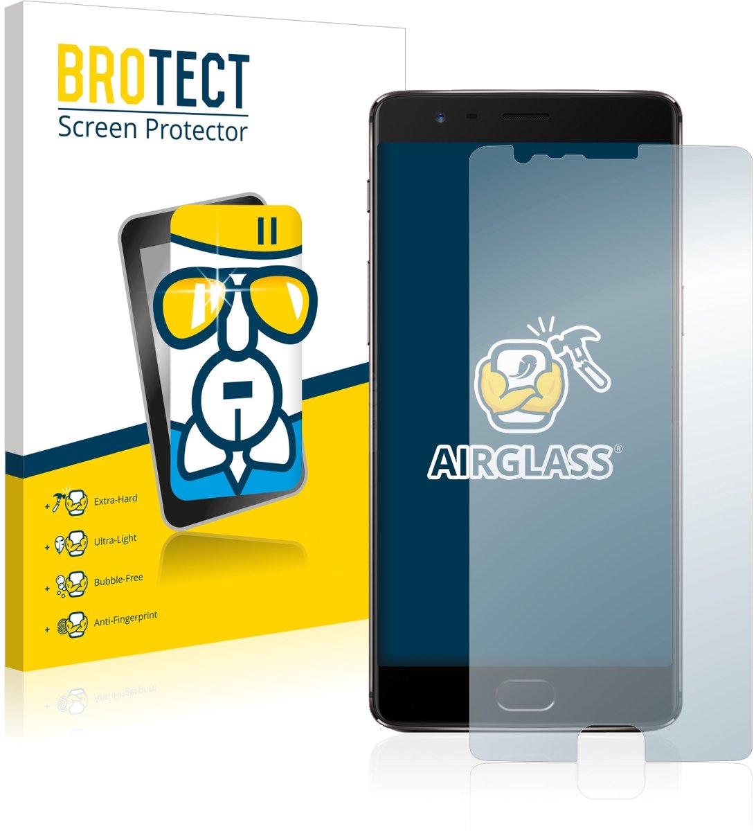 Screenprotector voor OnePlus 3T Beschermglas transparant