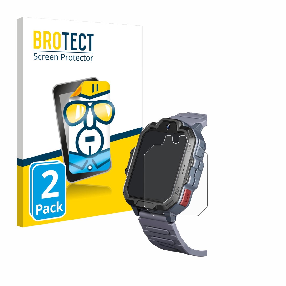 BROTECT - Screenprotector voor Okyuk T17 - Folie Beschermfolie transparant 2 Stuks