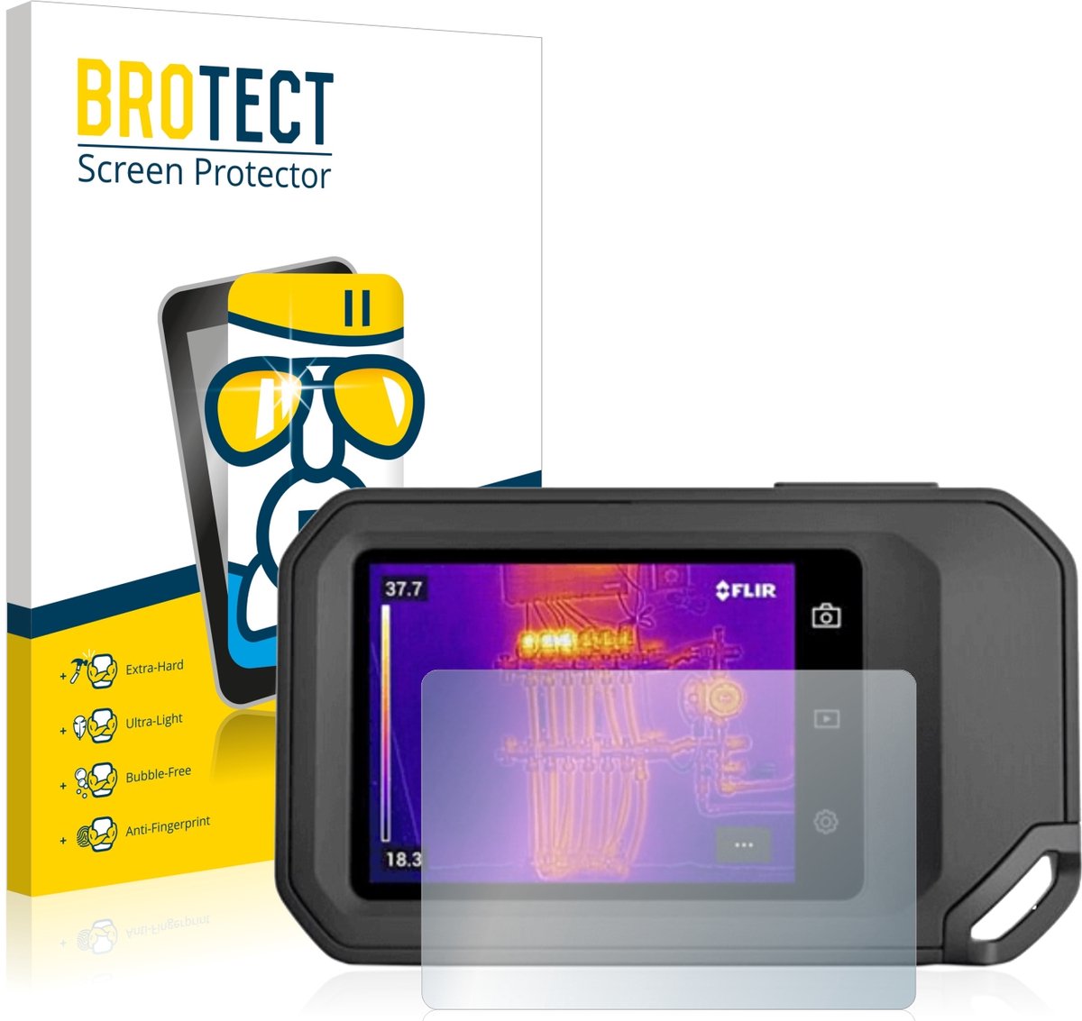 Screenprotector voor Flir C5 Beschermglas transparant