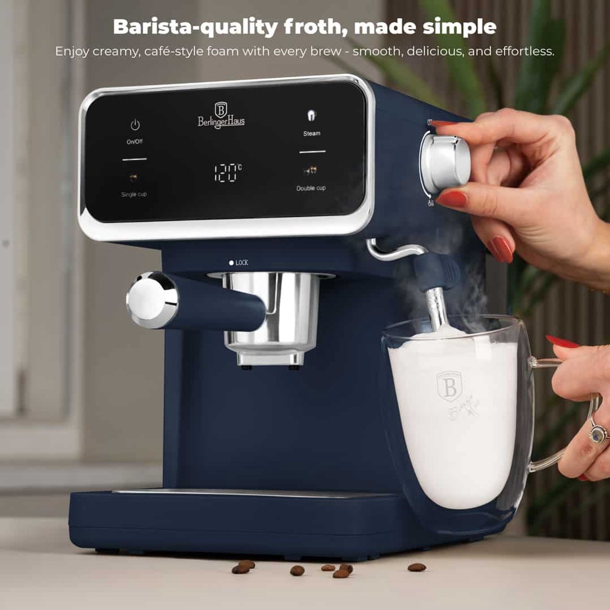 Home Impex Kft. Berlingerhaus 9853 Espresso Koffiemachine - afbeelding 3