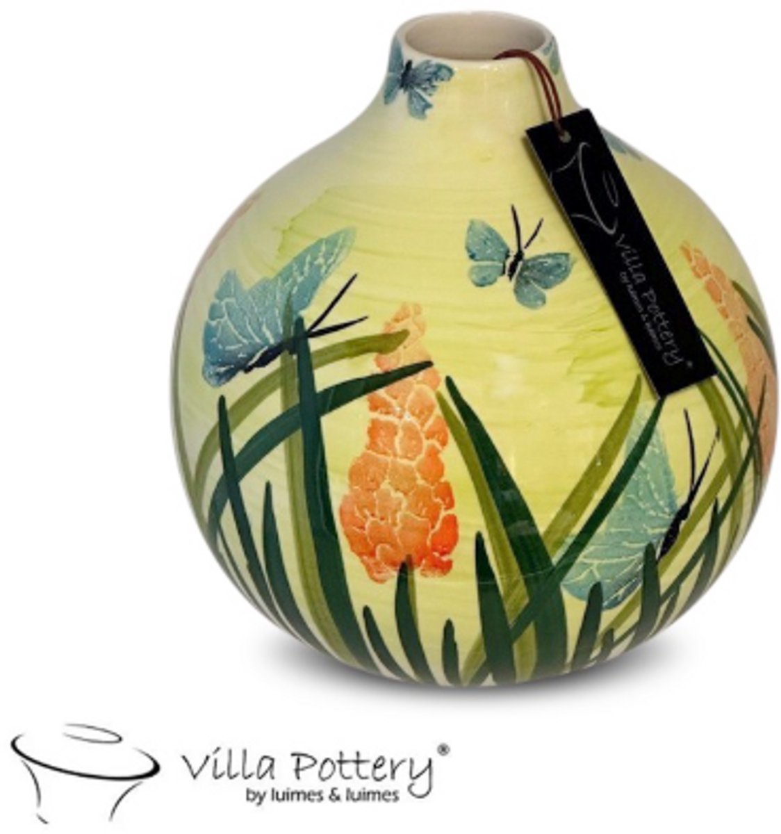 Villa Pottery Vaas - Villa Pottery - Decoratie - Woondecoratie - Keramiek - Quinn 2_1 vaas Geel