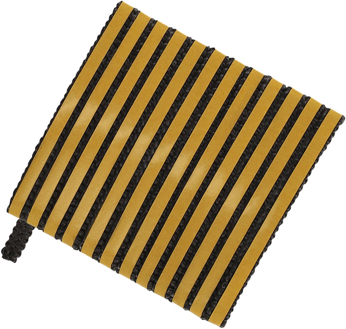 KOTARBAU® Kachelband, Kachelkoord, 7 x 3 mm, Ovenafdichtband, 2,5 m, Haardafdichting, Glasvezel, Zwart, Zelfklevende Glasvezel Touw, Hittebestendig Vuurvaste Deurpakking