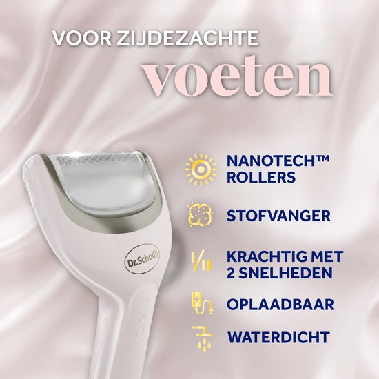 Dr. Scholl's Pedi Perfect Elektrische Voetvijl met Nano Technologie - Eeltvijl - Eeltverwijderaar - Draadloos - Oplaadbaar - Waterdicht