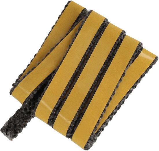 Glasvezel kachelband 20x5mm zelfklevend 2,5m hittebestendig vuurvaste haardafdichting ovenkoord