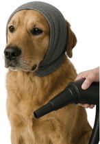 Robustrise Oorbescherming voor Honden – Bescherming tegen Geluid van Waterblazer & Hondenföhn – Comfortabele Pasvorm – Grijs