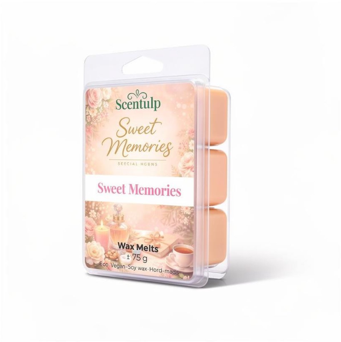 Scentulp - Wax Melts Sweet Memories – Zoete Geur – Vegan Sojawax